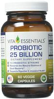 Vita Essentials Probiotic 13 Strains 25 Billion Veggie Capsules, 60 Count