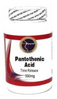 Pantothenic Acid Time Release 500mg 100 Capsules # BioPower Nutrition