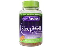 Vitafusion Sleep Well Gummy Sleep Support, 3 mg of melatonin, 60 Count (Pack of 2)