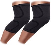 Hioffer Sports Knee Brace Support Sleeves,Athletic Knee Compression Sleeve Support for Running, Jogging, Sports,Joint Pain Relief, Arthritis and Injury Recovery-Single Wrap