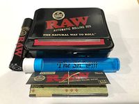 RAW 79mm Adjustable Automatic Cigarette Rolling Box with Free Accessories.