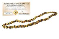 Arthritis Carpal Tunnel Necklace - 18 Inch Raw Multi Baltic Amber Necklace Adult Certified Authentic Swelling, Sciatica, Headache migraine, Back ache (18 Inches, Raw Multi)