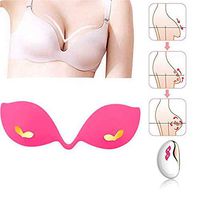 ZSH Electric Breast Massager, Breast Enhancement Instrument USB Charging Wireless Bra Machine Breast Enlarger Automatic Heating for A to D Cups,Rosered