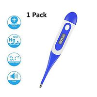 Oral Thermometer - Maso Auto Digital Thermometers Underarm Temperature Thermometer Soft Head Fast Read Temperature Meter with Fever Indicator for Baby, Adults or Kids