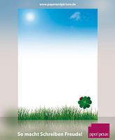 Four-leaf-clover fantastic christams stationery set with sheets and matching envelopes