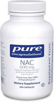 Pure Encapsulations - NAC 600 mg - Amino Acids to Support Respiratory Function, Glutathione Production, and Detoxification - 180 Capsules