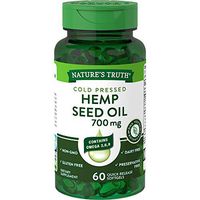 Hemp Seed Oil 700mg | 60 Softgel Capsules | Cold Pressed | Non-GMO, Gluten Free | by Nature's Truth