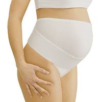 Elastic high comfort medical support maternity belt for expectant mothers. Recommended by EU doctors. (S, White)
