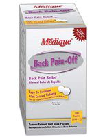 Medique MP073-13 Back Pain-Off Pain Relief Tablet, Standard, White (Pack of 250)