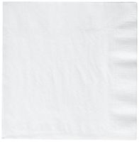 Frosty White 3-Ply Luncheon Napkins | Pack of 20 | Party Supply