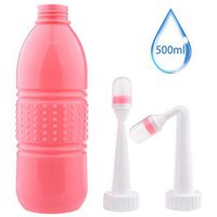 Peri Bottle for Postpartum Care, Tinabless 17oz Portable Bidet with 2 Replaceable Cleaning Nozzles, MomWasher for Perineal Recovery and Cleansing After Birth, Shower Gift with Travel Bag