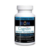 Cognizin Citicoline + Resveratrol. Clinically-Proven Combination to Support Brain Functions & Boosts Brain Energy- Focus, Attention & Cognition. Free of Gluten, Soy, Dairy, GMO. 100% Vegan (60 caps)