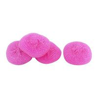 uxcell Plastic Dishwasher Dish Pot Pan Mesh Scrubber Scouring Scourers Pads 4pcs Purple