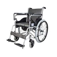 Xiao Jian Wheelchair, Aluminum Alloy Wheelchair Folding Light with Potty Table Plate Disabled Elderly Scooter Wheelchair