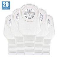 OSTUPMED Ostomy Drainable Pouches 20 Pcs one Piece Colostomy Bags with Closure for Colostomy Ileostomy Stoma Care 15-60MM (3/4"-2 3/8") Cut-to-Fit