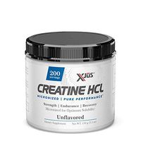 Xjus Creatine-HCl, Micronized for Fast Absorption, Increase Muscle Gains from Workouts, Strength, Endurance, Recovery, Vegan Friendly, 200 Servings