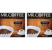 Mr. Coffee 100-Count Coffee Filter 4 Cup - 2-Pack