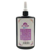 UV Resin, Crystal Clear Hard Type Glue Ultraviolet Curing Resin for DIY Jewelry Making Craft Decoration Hard Transparent Glue Solar Cure Sunlight Activated Resin (1pc, 200g)