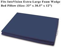 InteVision 400 Thread Count, 100% Egyptian Cotton Pillowcase. Designed to Fit The InteVision Extra-Large Foam Wedge Bed Pillow (33" x 30.5" x 12")