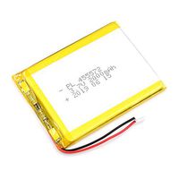 AKZYTUE 3.7V 2000mAh 455572 Lipo Battery Rechargeable Lithium Polymer ion Battery Pack with JST Connector