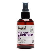 Sunfood Superfoods Pure Magnesium Oil Spray Bottle- 4 fl oz