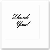 Thank You Classy Black Beverage Napkin (16 CT) by Partypro