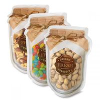 Jar shaped Zipper Bags- Set of 3