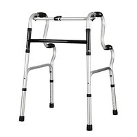 Luckya Walker Two-Stage Fixed Folding Thick Aluminum Alloy Elderly Disabled Walker Non-Slip Walking Stick with Hospital