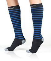Abco Tech Compression Socks (1 Pair), Blue, Small