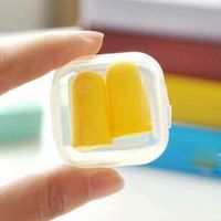 LINSUAN Anti-noise earplugs Noise reduction sleep sound earplugs Learn to sleep with anti-snoring Disposable Foam Earplugs, 10-Pairs(Yellow)