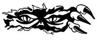 Claw Ripped Peeking Eyes - Sticker Graphic - Auto, Wall, Laptop, Cell, Truck Sticker for Windows, Cars, Trucks