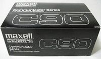 Maxell Professional Industrial Communicator Series C90 Cassette Tapes Pack of 10