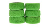 Andover Flexible Sports Tape Wrap (6 Pack), Neon Green, 1"