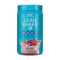 GNC Total Lean Lean Shake 25 Protein Powder - Mixed Berry, 16 Servings, High-Protein Meal Replacement Shake