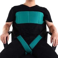 Adjustable Wheelchair Seat Belt Medical Restraints Straps Adjustable Wheelchair Safety Harness Patients Cares Safety Waist Lap Strap with Lift Sling Leg Fixing Belt (1+1)