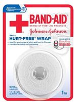 JOHNSON & JOHNSON Band-Aid First Aid Hurt-Free Wrap 1 Inch X 2.3 Yards 2.30 Yards (Pack of 12)