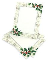 Painterly Holly Stationery Paper- 80 Count