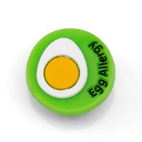 StickyJ Egg Allergy Rubber Medical Bracelet Button for Children