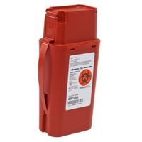 Covidien 8303SA SharpSafety Transportable Sharps Container, 1 Quart Capacity, 8-3/4" Height x 2-1/2" Depth x 4-1/2" Width, Red (Pack of 20)