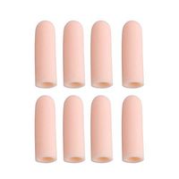 BESPORTBLE 8PCS Fingers Protectors Supports Cots Soft Silicone Gel Fingers Sleeves Separators for Cracked Skin Football
