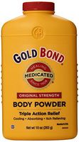 Gold Bond Medicated Powder, 10 Ounce Containers, Helps Soothe and Relieve Skin Irritations and Itching, Cools, Absorbs Moisture, Deodorizes, Pack of 3