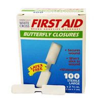 60333 Bandage Butterfly Wound Plastic Large 100 Per Box Part No. 60333 by- Medique Pharmaceuticals