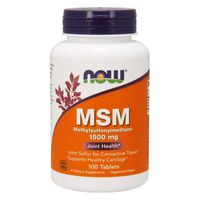 Now Foods MSM 1500 mg - 100 Tabs 2 Pack