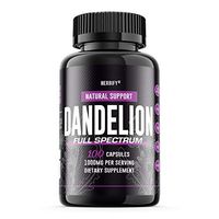 Dandelion Pills 1000mg, Dandelion Capsules (Taraxacum officinale), Organic Dandelion Root Herbal Supplement, 100 Capsules (100)