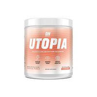De Novo Utopia - Focus Enhancing Powder Energy Drink, 30 Servings, Contains Caffeine, Citicoline, Vitamin C, Mucuna and Huperzine | Brain Booster (Tropical Punch)