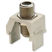Legrand - On-Q WP3479LA50 NonRecessed Nickel FConnector (50 pack), Light Almond