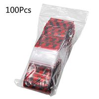 MOPOLIS 100 Pcs Tobacco Pouch Sealed Storage Bag Skull Pattern Portable Cigarette Holder | Color - Black. 32mm33mm