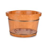 Thicken Wooden Tub Foot Tub, Double Ear Barrel,Solid Wood Foot Soaking Barrel，feet Soaking Tub Wooden Foot Bath Barrel (Size : A)