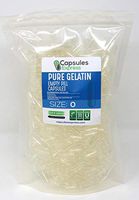 Capsules Express- Size 0 Clear Empty Gelatin Capsules 1000 Count - Kosher and Halal Certified - Gluten-Free Pure Bovine Gelatin Pill Capsule - DIY Powder Filling