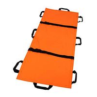 Household Stretcher Outdoor Emergency Rescue Folding Thick Canvas Soft Stretcher,Portable Transport Unit Medical with 8 Handles Storage Bag